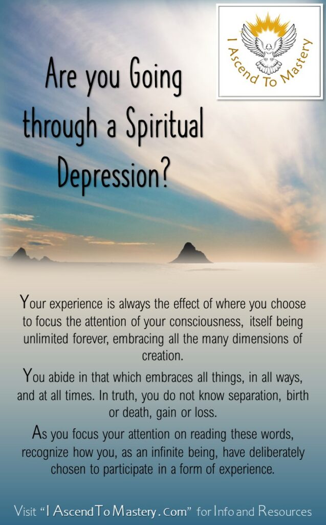 Are you Going through a Spiritual Depression?