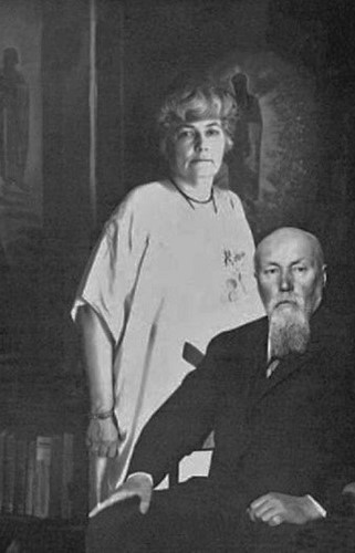 Елена и Николай Рерих (Елена 1879-1955, Николай 1874-1947)